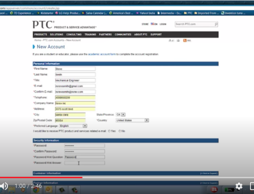 Creating a PTC Basic Account